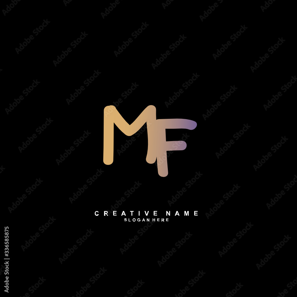 M F MF Initial logo template vector. Letter logo concept
M F MF Initial logo template vector. Letter logo concept