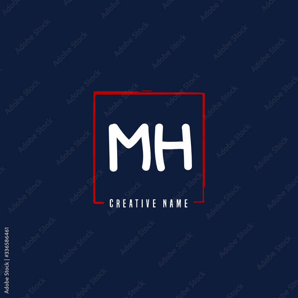 M H MH Initial logo template vector. Letter logo concept
M H MH Initial logo template vector. Letter logo concept