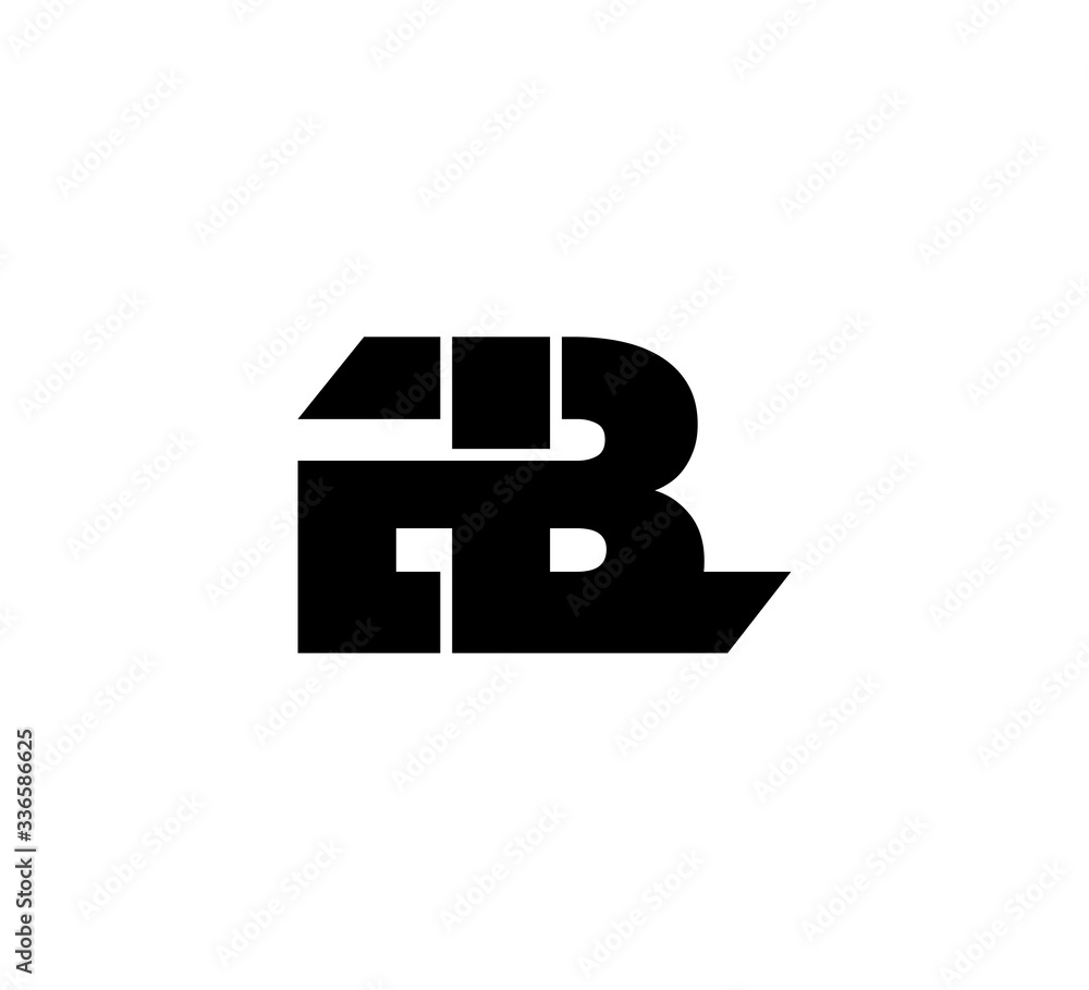 Initial 2 letter Logo Modern Simple Black BL LB Initial 2 letter Logo Modern Simple Black BL LB