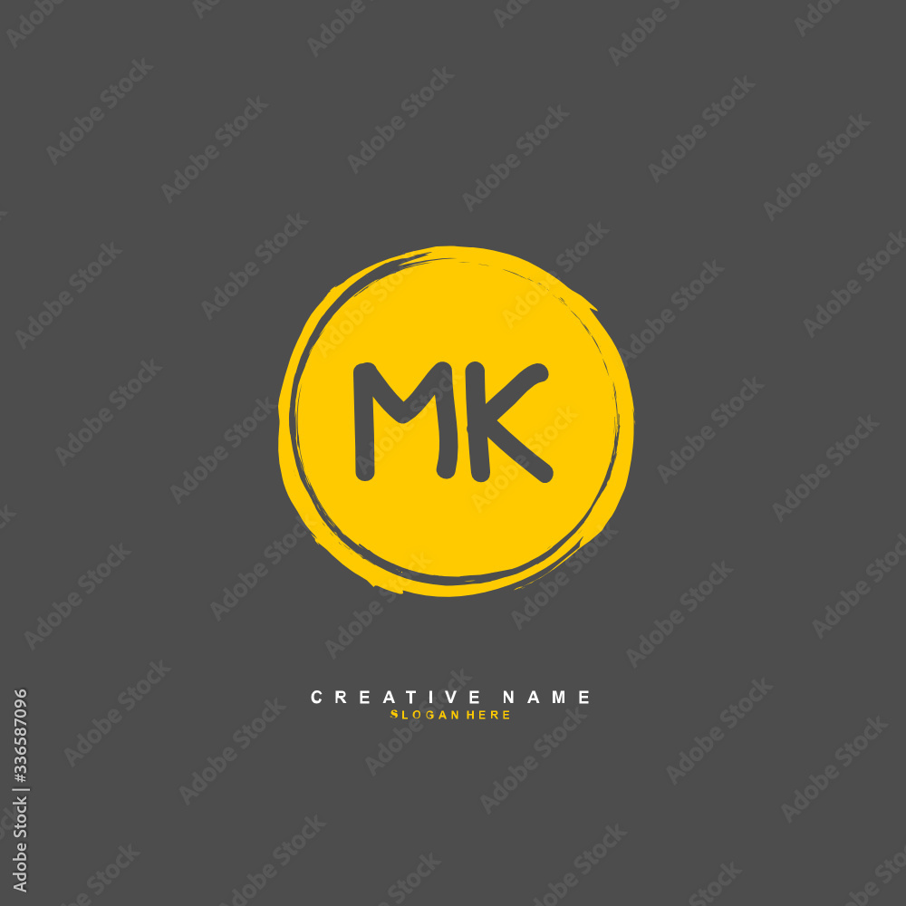 M K MK Initial logo template vector. Letter logo concept
M K MK Initial logo template vector. Letter logo concept