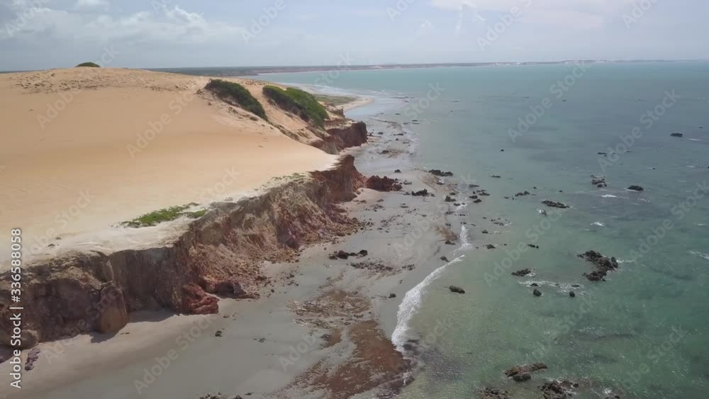 custom made wallpaper toronto digitalPasseio na Praia de Canoa Quebrada passando por falésias avermelhadas até a Praia de Ponta Grossa no litoral leste do Estado do Ceará, Brasil