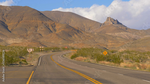 Scenic road through Death Valley National Park