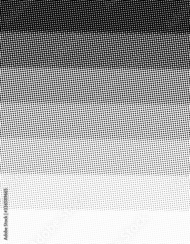 Circle halftone element, monochrome abstract graphic for DTP, prepress or generic concepts.