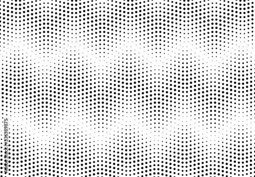 Circle halftone element, monochrome abstract graphic for DTP, prepress or generic concepts.