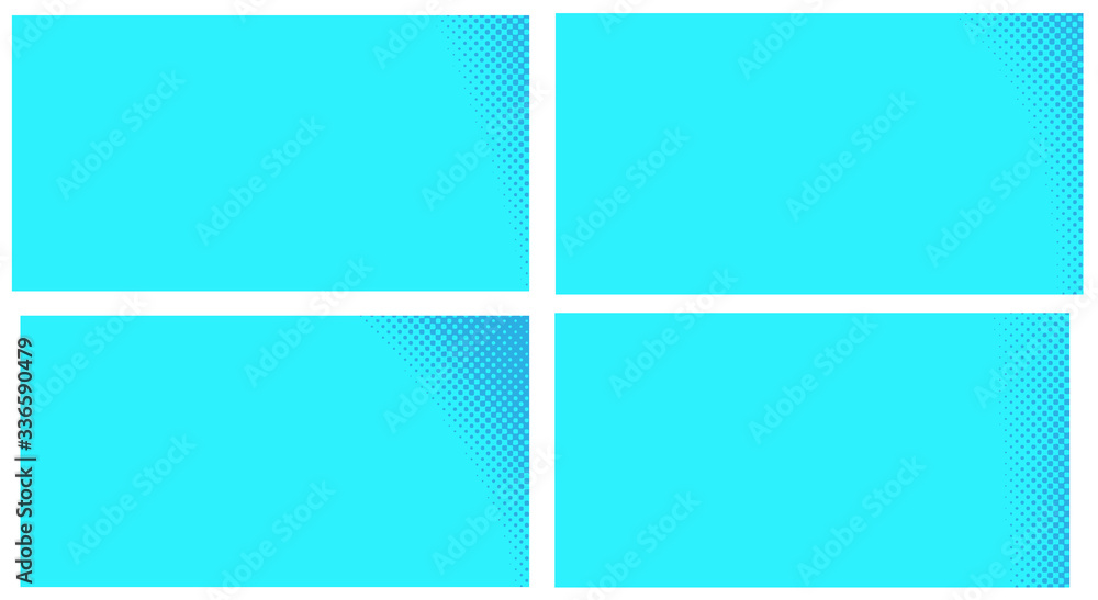 Blue pop art background. Abstract creative vector comics style blank layout template with clouds beams and isolated dots pattern. Set for sale banner, empty polka dots bubble. Blue pop art background. Abstract creative vector comics style blank layout template with clouds beams and isolated dots pattern. Set for sale banner, empty polka dots bubble.