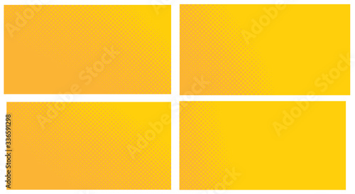 Orange pop art background. Abstract creative vector comics style blank layout template with clouds beams and isolated dots pattern. For sale banner, empty polka dots bubble.