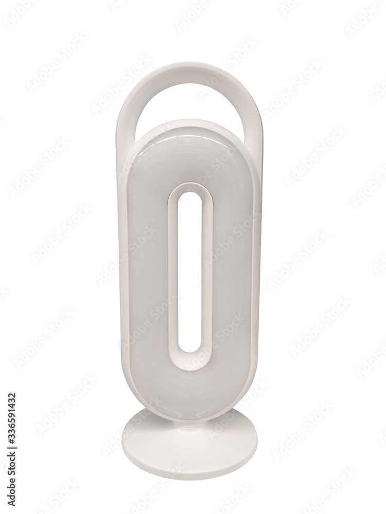 Oval emergency lamp isolated on white background. Oval emergency lamp isolated on white background.