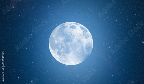 Full Blue Moon  Elements of this image furnished by NASA 