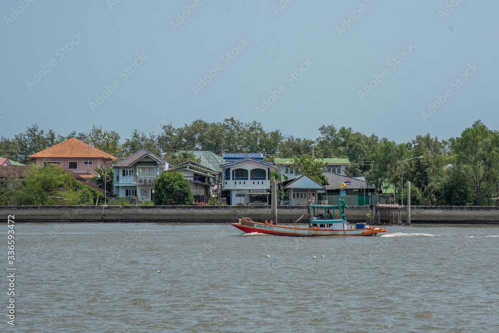 fishing boat in the river of Thailand