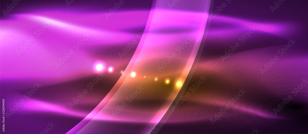 Abstract background. Shiny design neon waves with light effects, techno trendy design. Vector Illustration For Wallpaper, Banner, Background, Card, Book Illustration, landing page Abstract background. Shiny design neon waves with light effects, techno trendy design. Vector Illustration For Wallpaper, Banner, Background, Card, Book Illustration, landing page