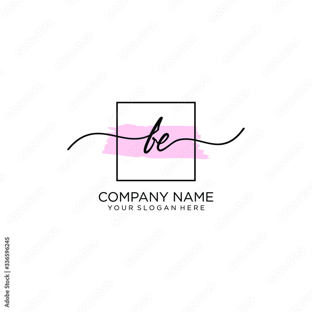 FE initial Handwriting logo vector templates FE initial Handwriting logo vector templates
