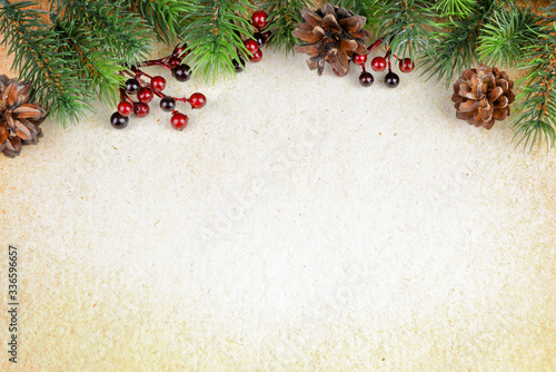 Blank for christmas greeting card