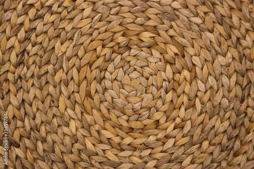 circle pattern from rattan for abstract