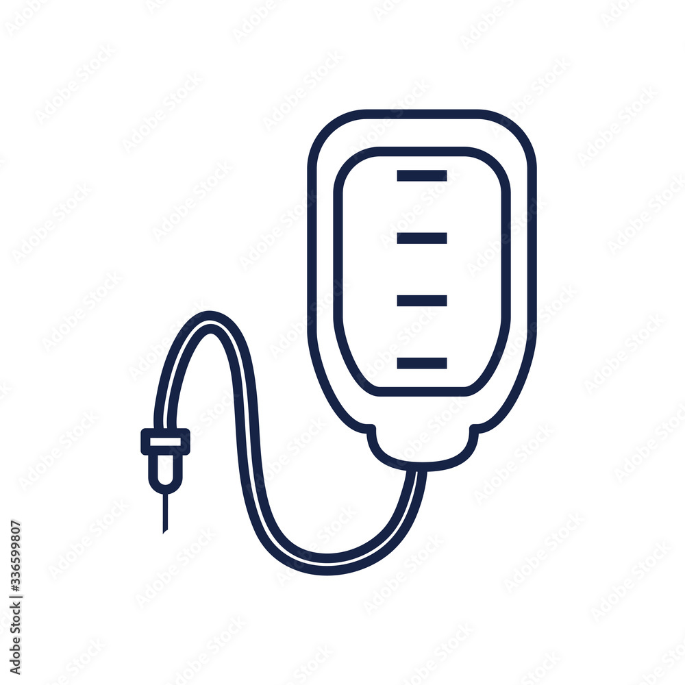 bood bag line style icon vector design bood bag line style icon vector design