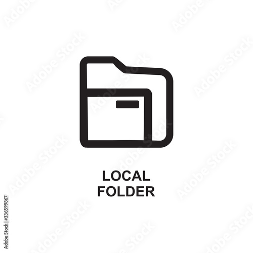 LOCAL FOLDER ICON , DOCUMENT ICON