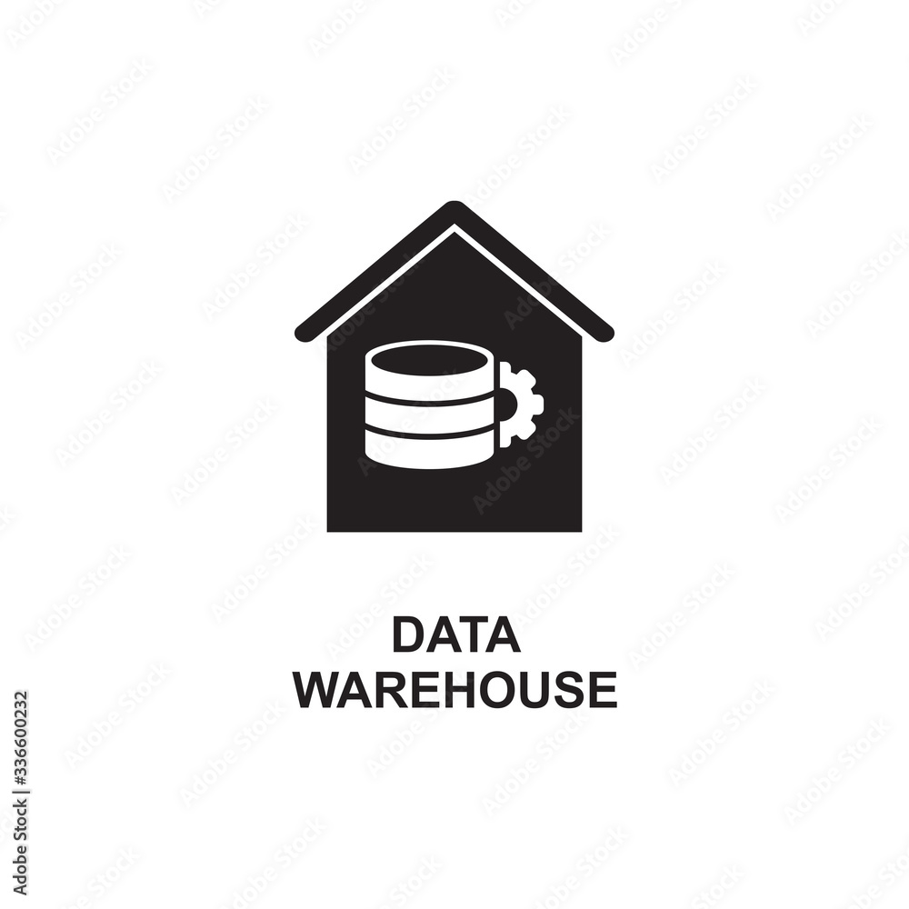DATA WAREHOUSE ICON , เวกเตอร์สต็อก | Adobe Stock