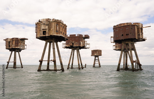 Redsands Fort (Uncle 6) sea based aerial defence against the German Luftwaffe in WW2. Located in the Thames Estuary.