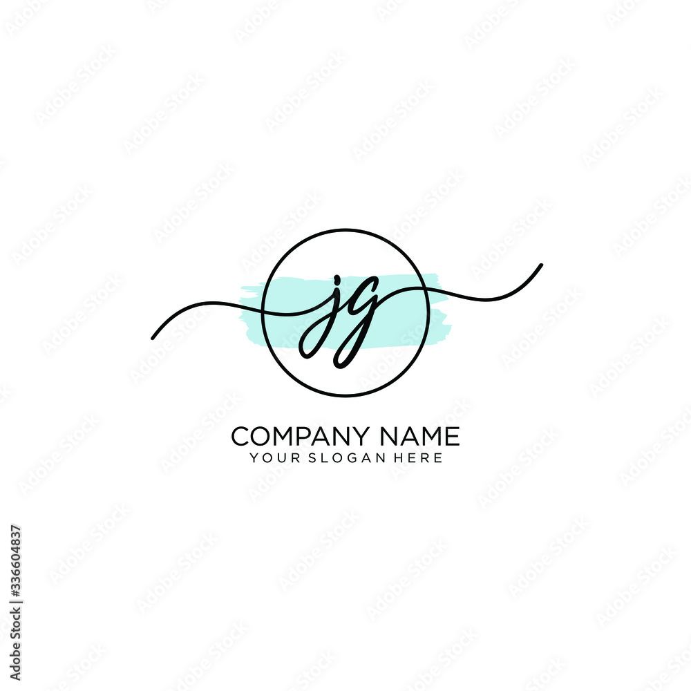 JG initial Handwriting logo vector templates JG initial Handwriting logo vector templates