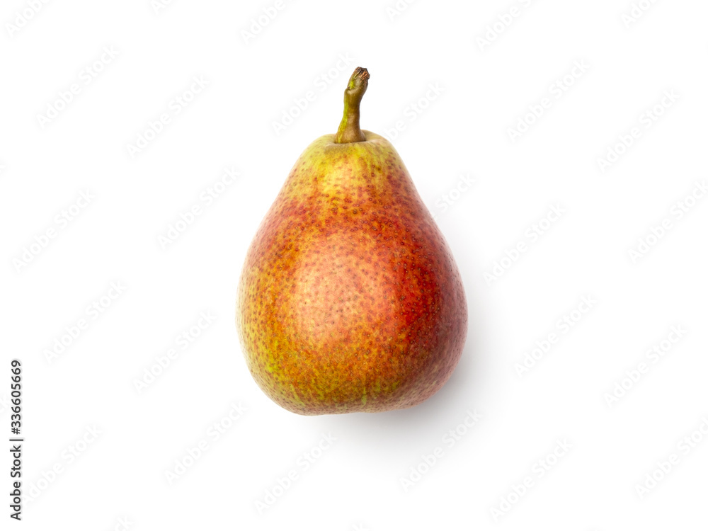 Pear isolated on white background. Directly above Pear isolated on white background. Directly above