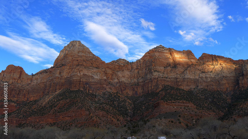 Beuatiful mountains at Zion National Park in Utah - travel photography