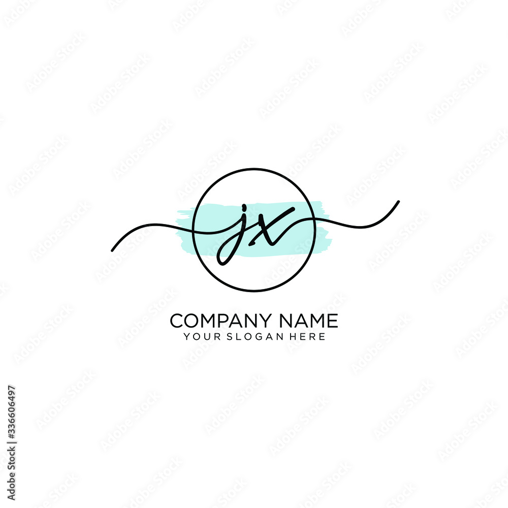JX initial Handwriting logo vector templates JX initial Handwriting logo vector templates