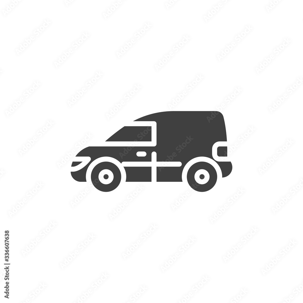 Delivery van vector icon. filled flat sign for mobile concept and web design. Delivery Car service glyph icon. Symbol, logo illustration. Vector graphics Delivery van vector icon. filled flat sign for mobile concept and web design. Delivery Car service glyph icon. Symbol, logo illustration. Vector graphics