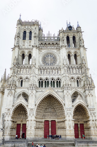 Amiens in the North of France in late spring with buildings