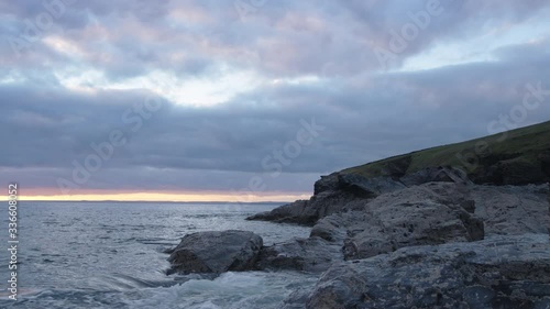 Sunset at Polurrian Bay, Cornwall, England.
(Shot on Arri Alexa Mini LF) photo