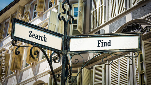 Street Sign Find versus Search