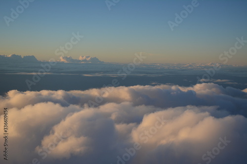 clouds over the sea