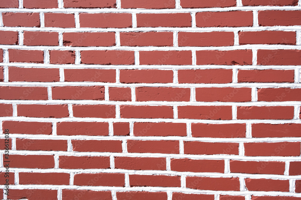 Obraz premium red and white brick wall