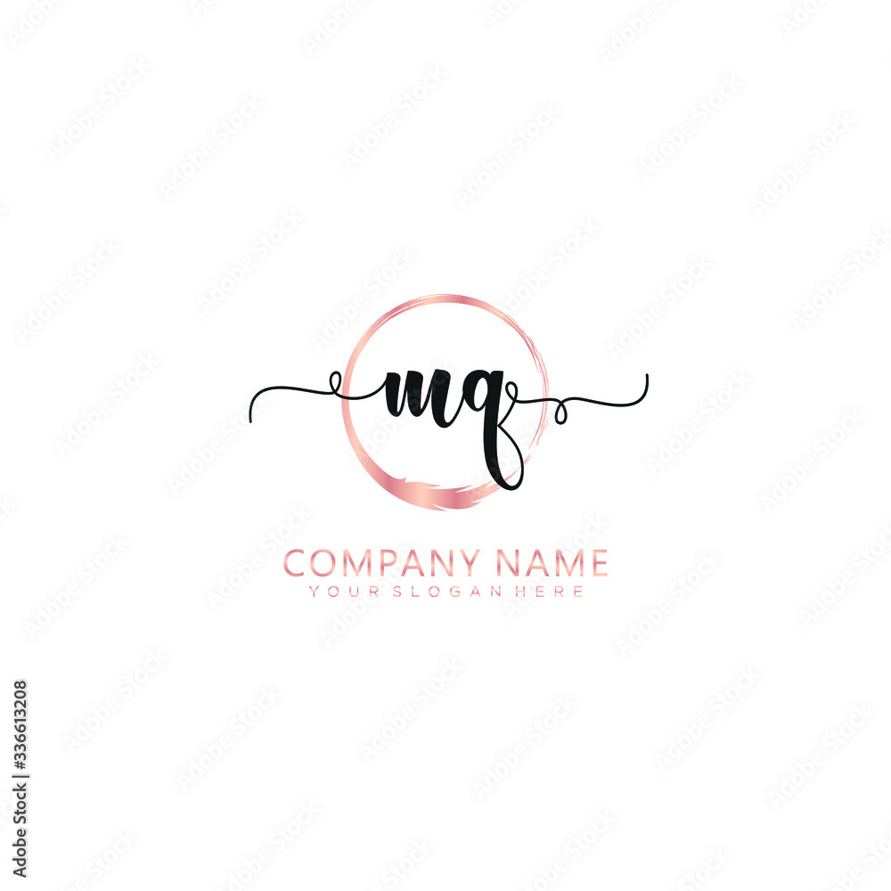 MQ initial Handwriting logo vector templates MQ initial Handwriting logo vector templates