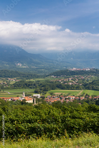 Vipava valley in Gorice region, Slovenia photo