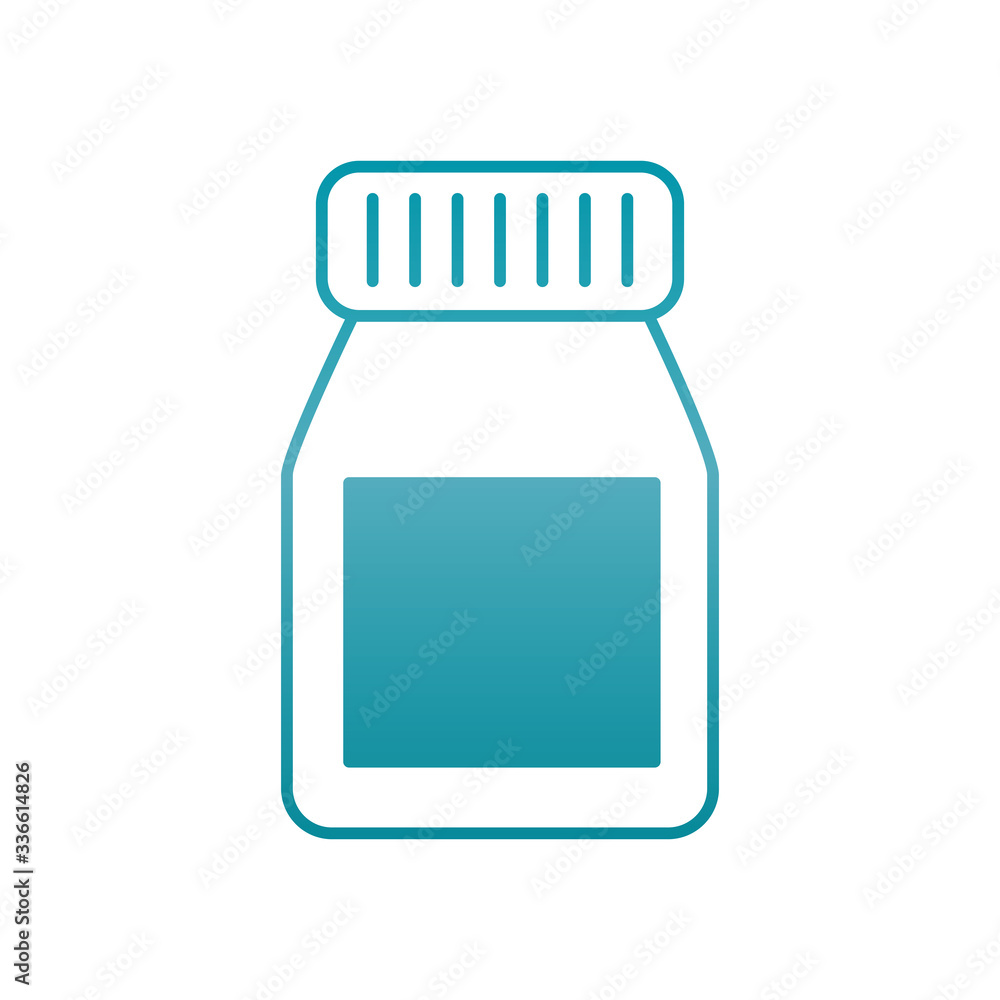 test bottle icon, gradient style test bottle icon, gradient style