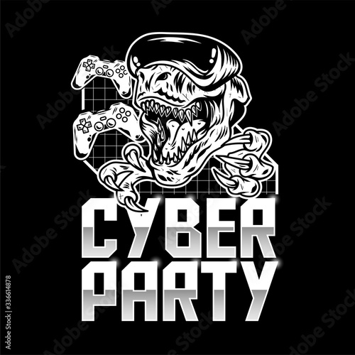 Virtual party print design