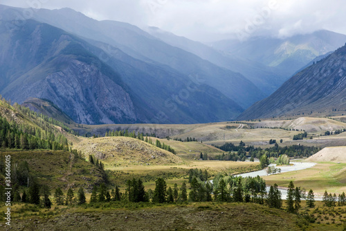 Altai mountains. River valley