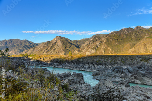 Katun river. Mountain Altai.