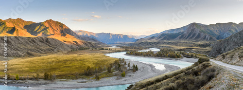 Katun river. Mountain Altai.