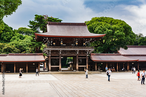 Принти на полотні The Meiji Shrine in Shibuya, Tokyo, Japan