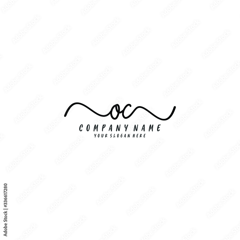 OE initial Handwriting logo vector templates OE initial Handwriting logo vector templates