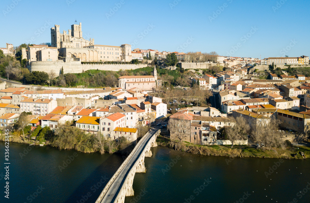 Aerial view of Beziers