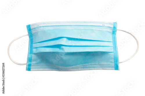 Surgical mask isolated on white.