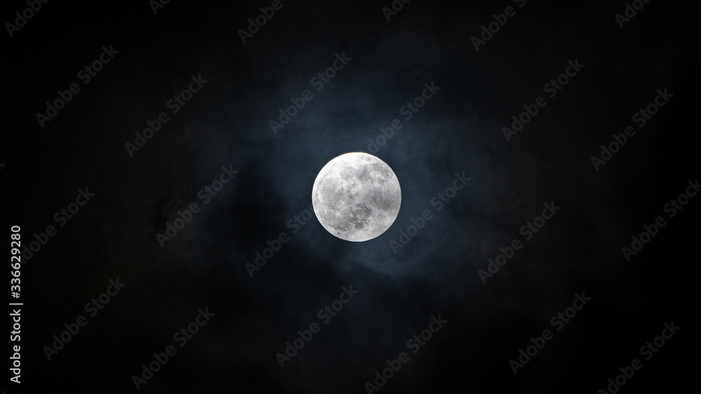Full moon on the dark night Full moon on the dark night
