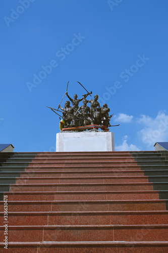 The Monument of Bang Rachan Heroes in Khai Bang Rachan, Sing Buri. photo