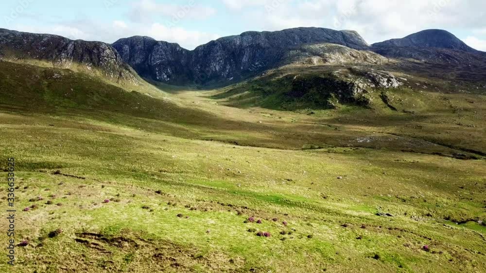 Amazing drone though the green pastures of Ireland, drone footage though bogs and mountains Amazing drone though the green pastures of Ireland, drone footage though bogs and mountains