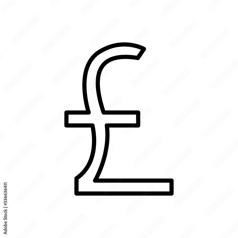Pound sterling icon vector Pound sterling icon vector