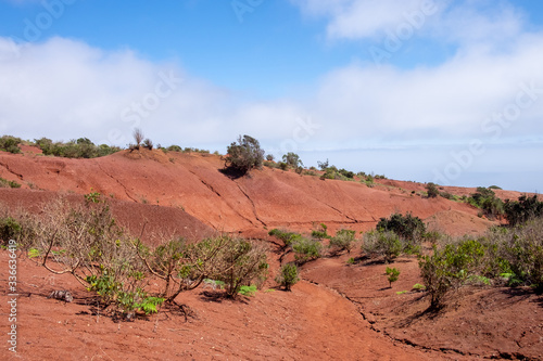 Bodenerosion auf La Gomera oberhalb von Agulo am Mirador de Abrante photo