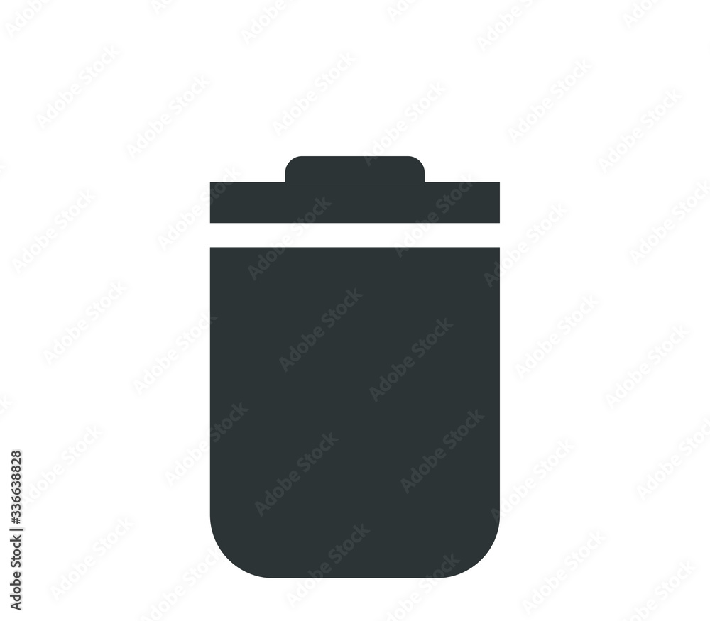 dust bin vector icon, delete icon illustration dust bin vector icon, delete icon illustration