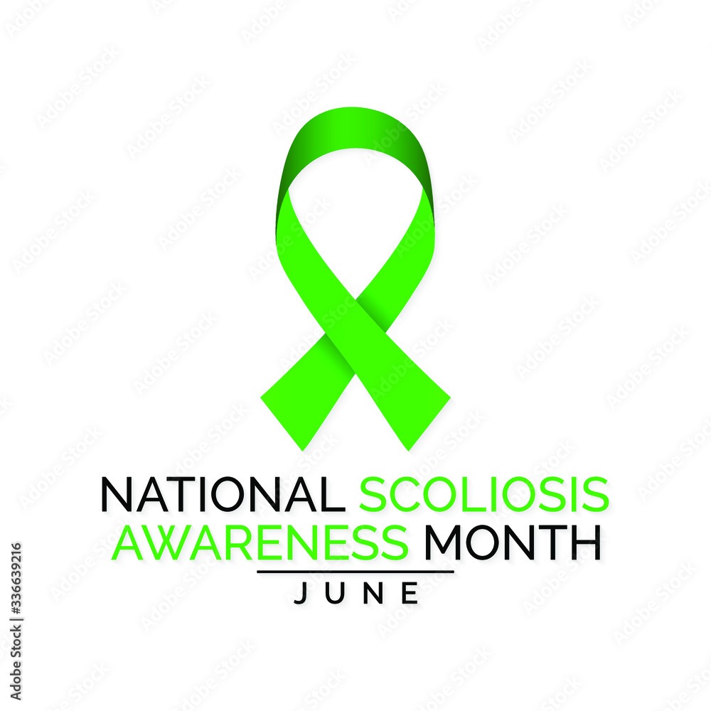 Vector illustration on the theme of National Scoliosis awareness month observed each year during June. Vector illustration on the theme of National Scoliosis awareness month observed each year during June.