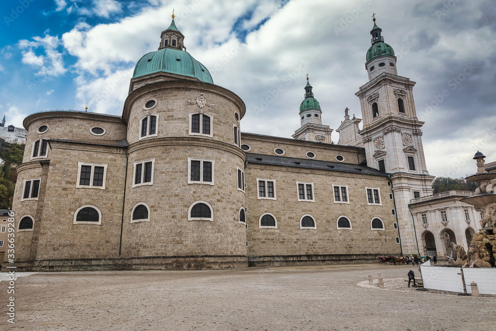 Salzburg Cathedral - one of the main attractions of Salzburg city in Austria